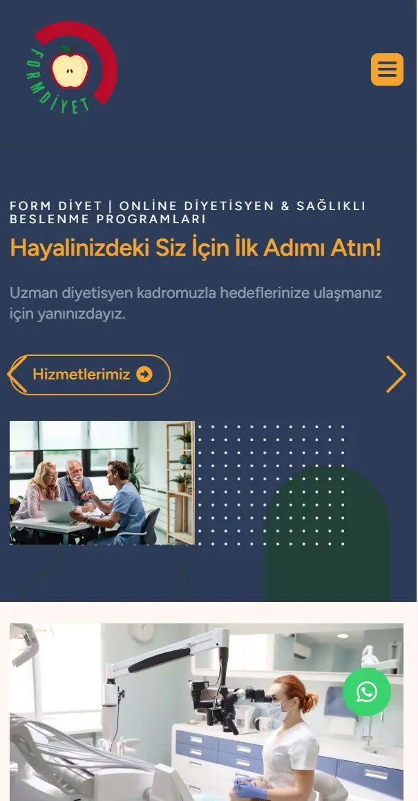 FormDiyet Web Sitesi Tasarımı
